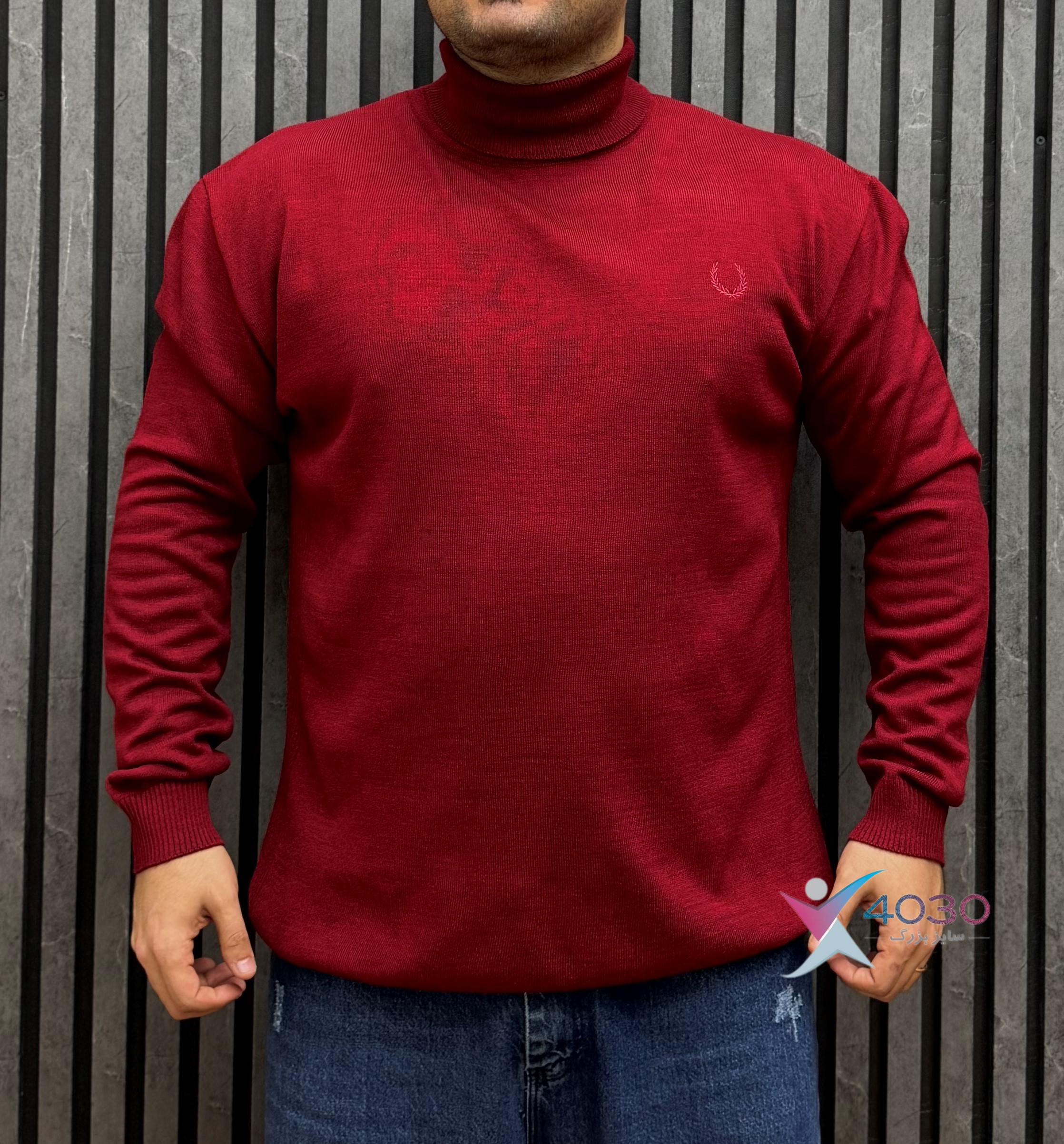 بلوز بافت یقه اسکی WHEAT سایزبزرگ ( 5295 ) - Image 2