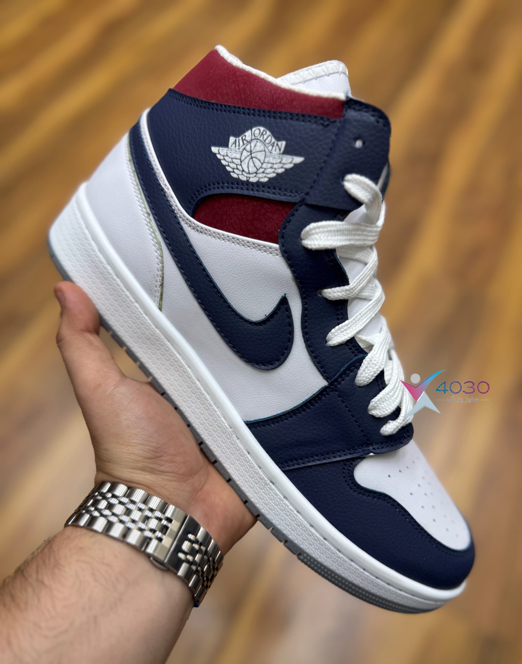 کتونی NIKE JORDAN 1 نایک جردن ساق دار بزرگپا ( 7088 ) - Image 4
