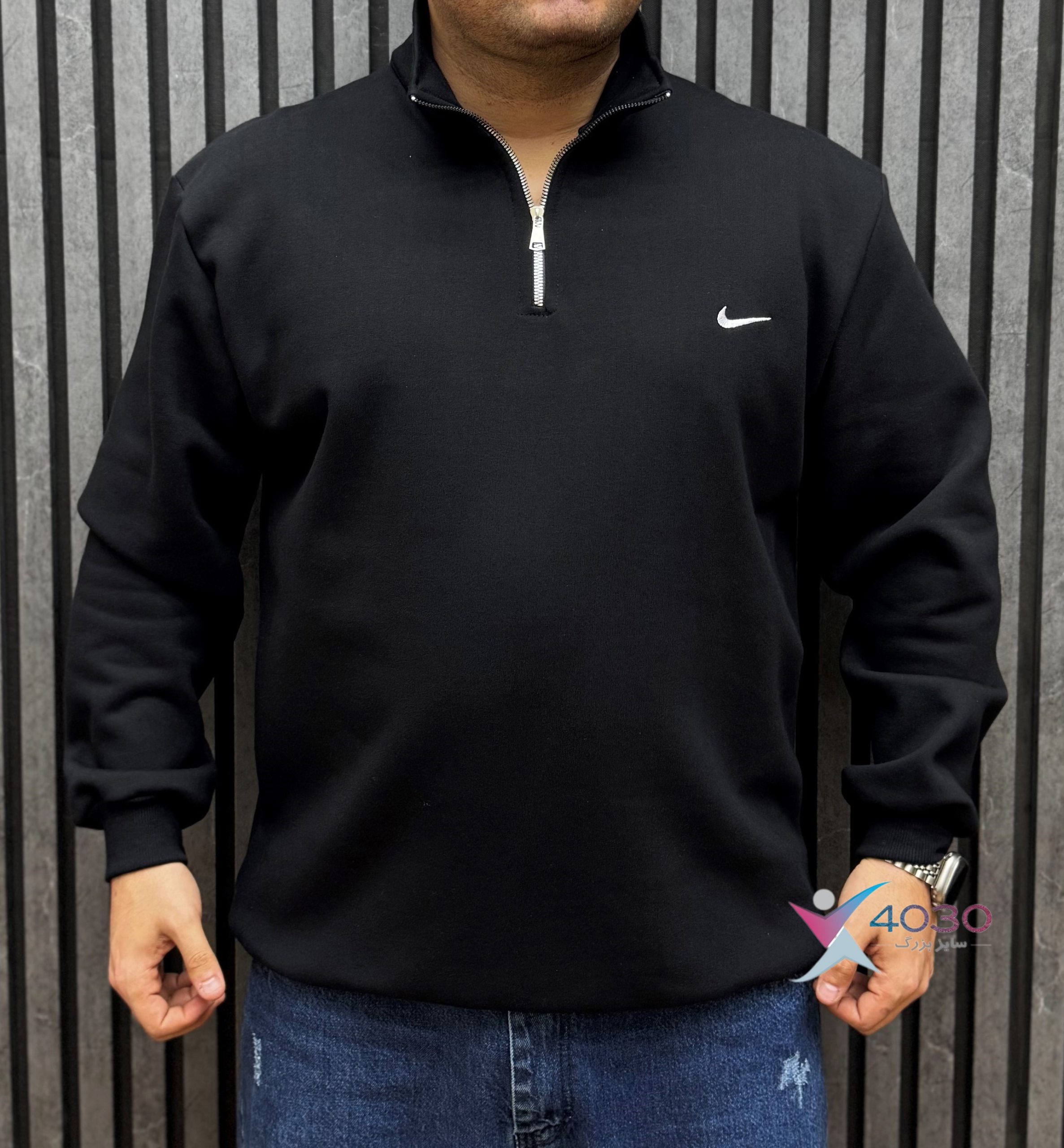 بلوز دورس نیم زیپ NIKE سایزبزرگ ( 5325 ) - Image 3