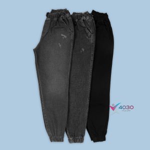 شلوار جین کمرکِش دمپا کش zara سایزبزرگ ( 3811 )