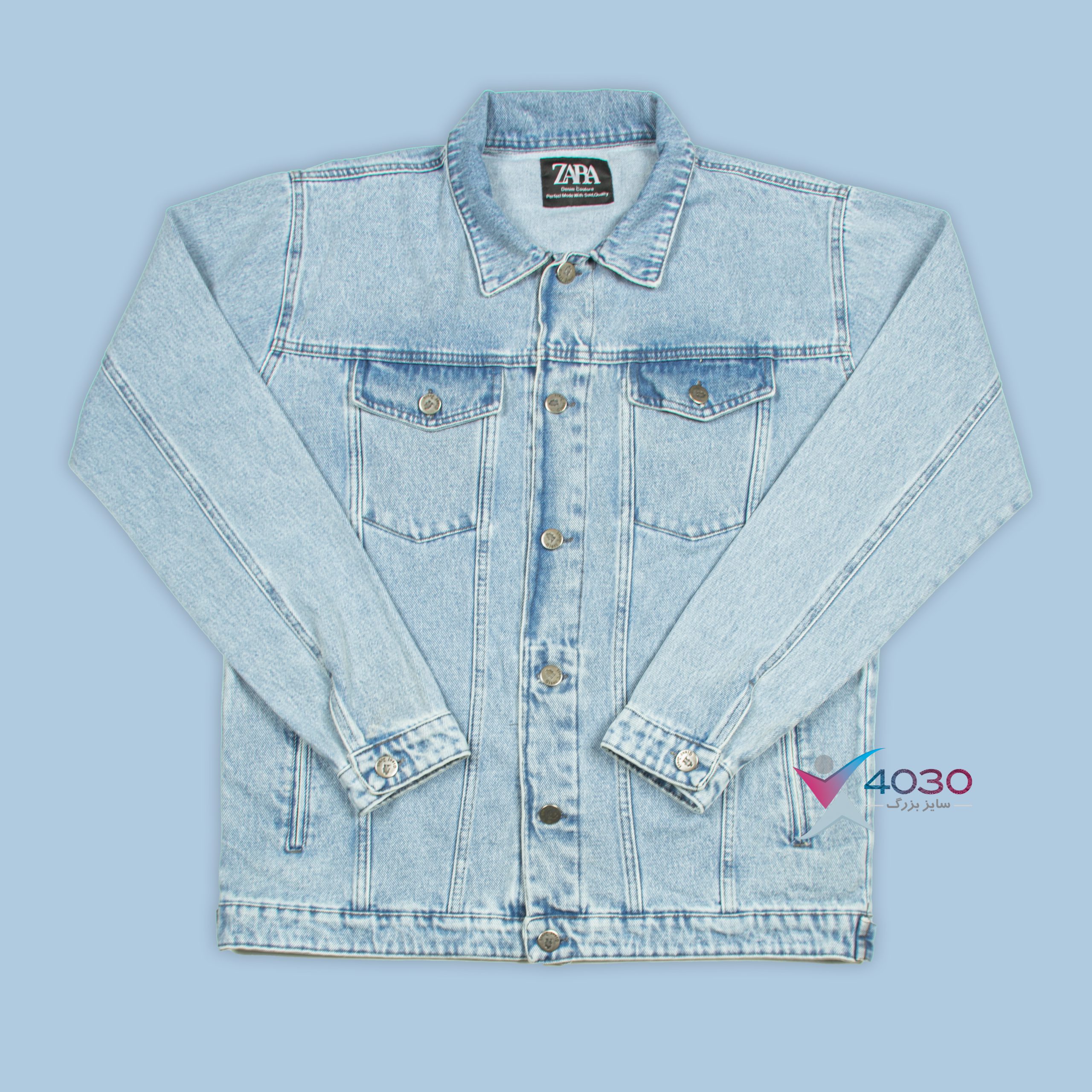 کت جین ZARA سایزبزرگ ( 5329 ) - Image 11