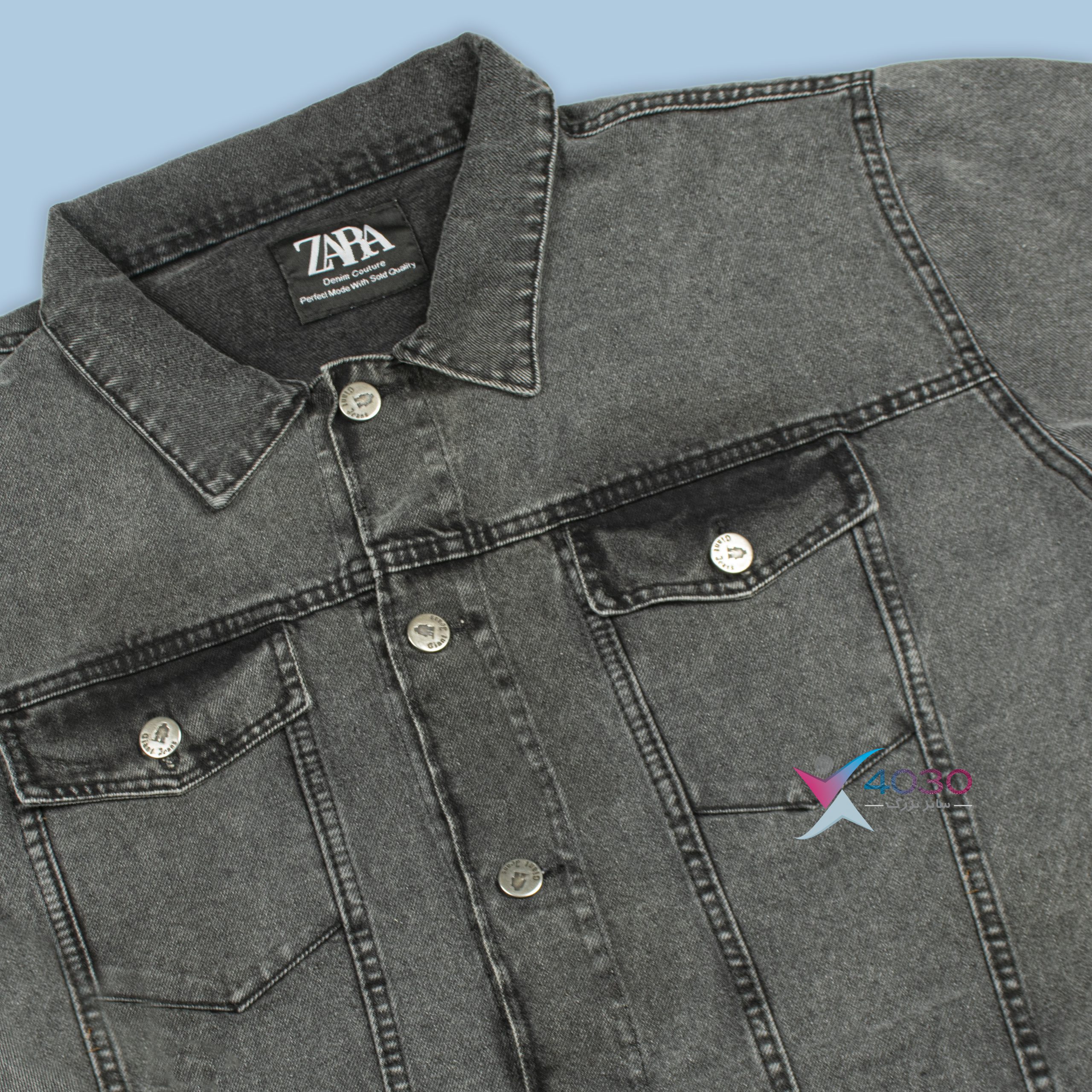 کت جین Gray سایزبزرگ ( 5311 ) - Image 4