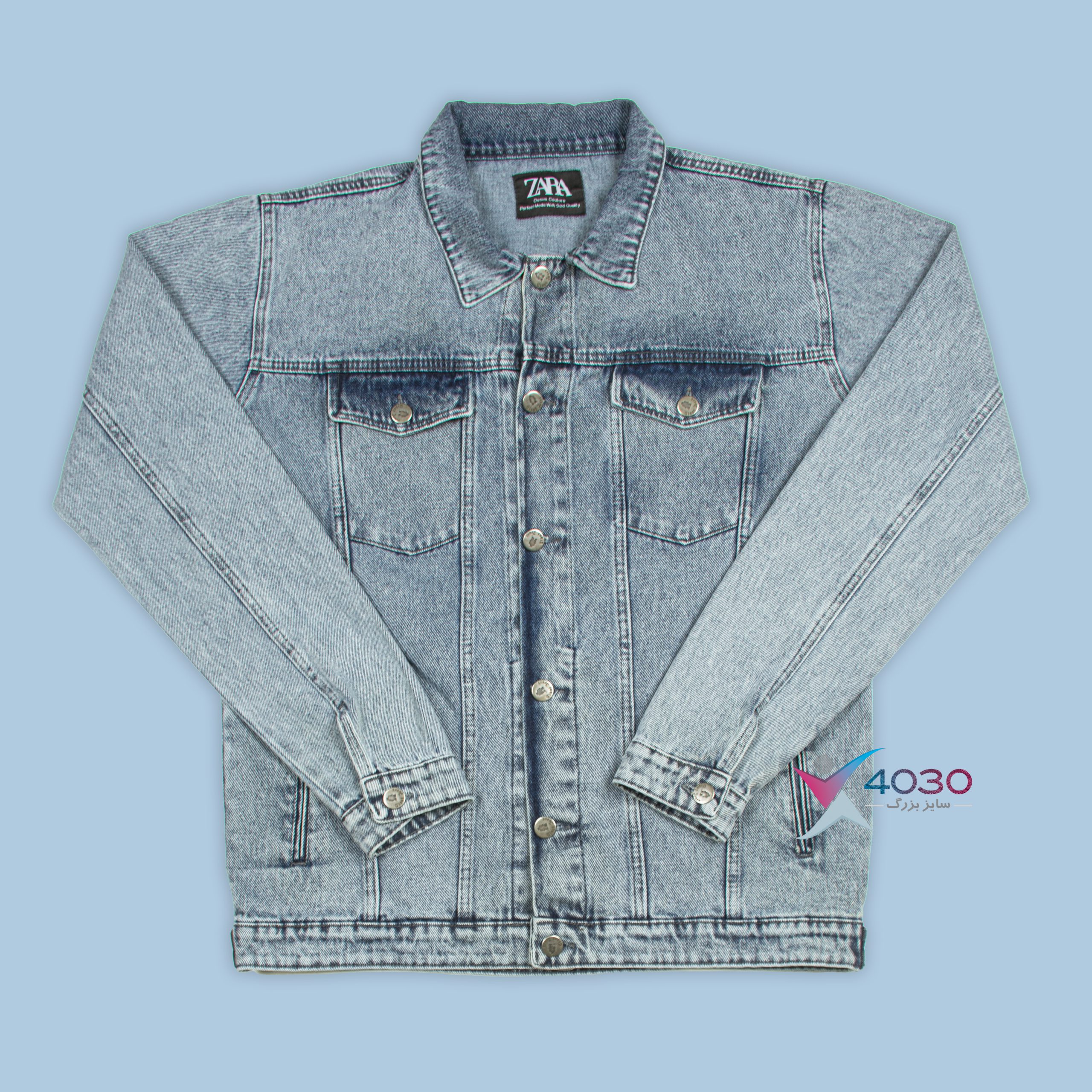 کت جین ZARA سایزبزرگ ( 5329 ) - Image 10