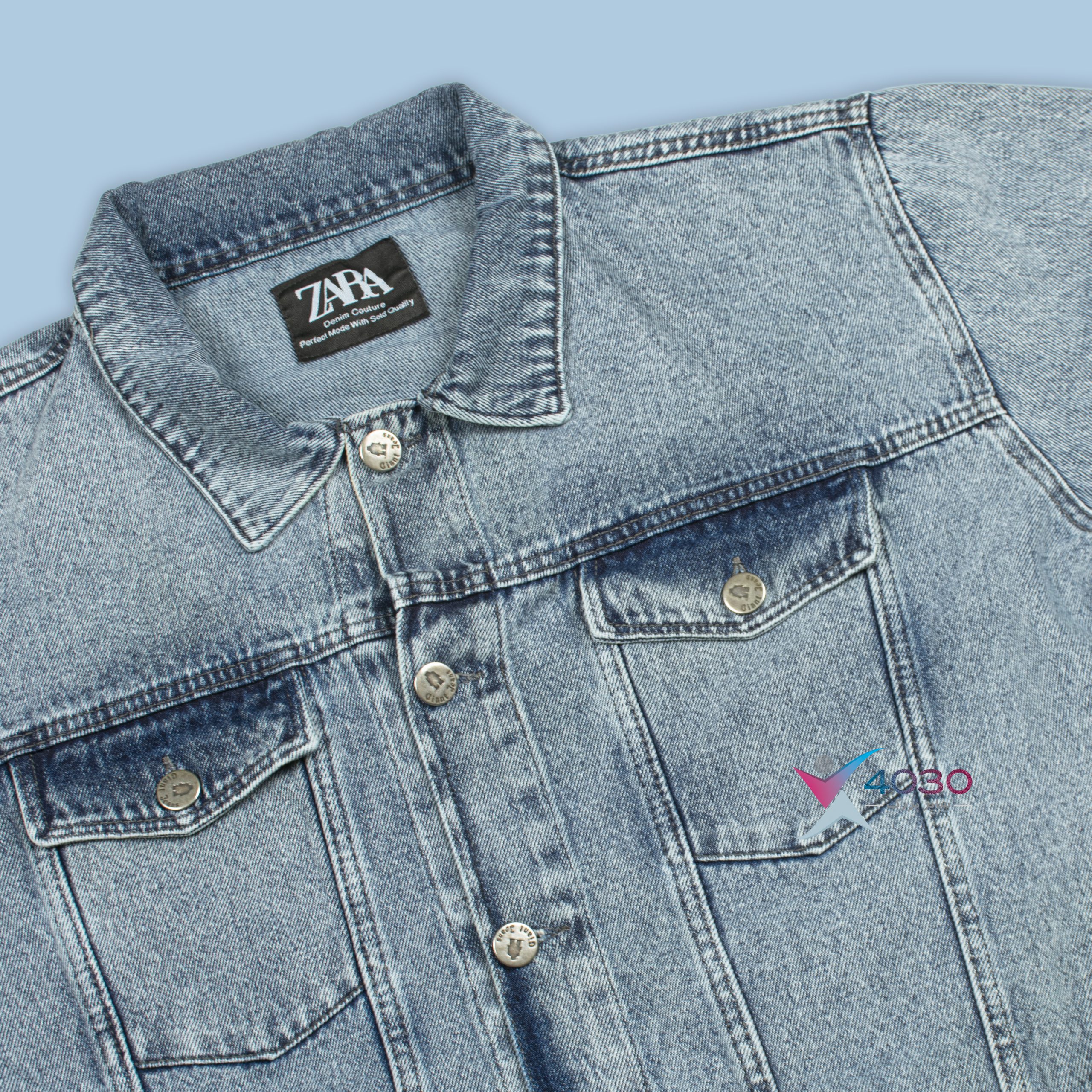 کت جین ZARA سایزبزرگ ( 5329 ) - Image 8