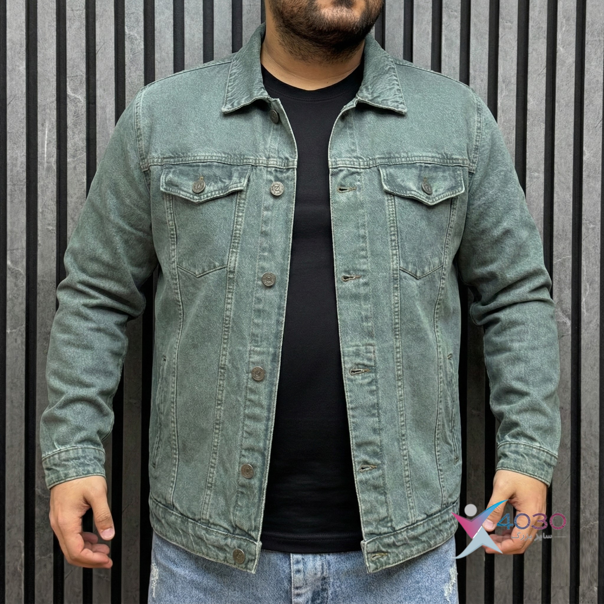 کت جین ZARA سایزبزرگ ( 5329 ) - Image 4