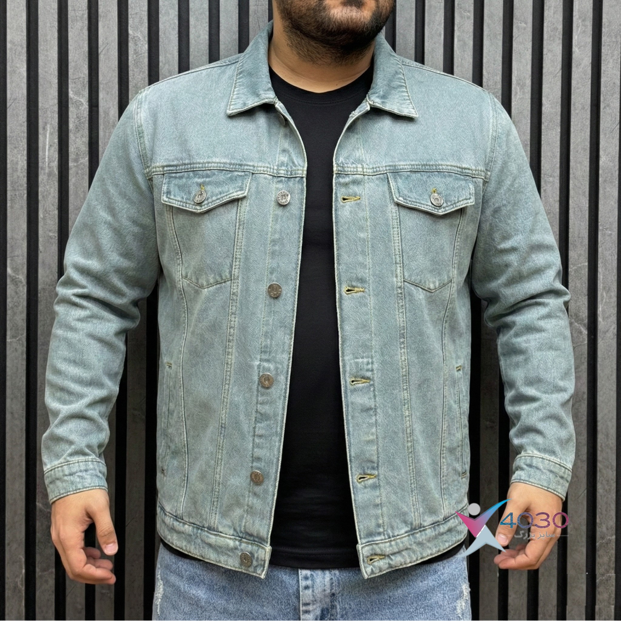 کت جین Light azure سایزبزرگ ( 5313 ) - Image 2