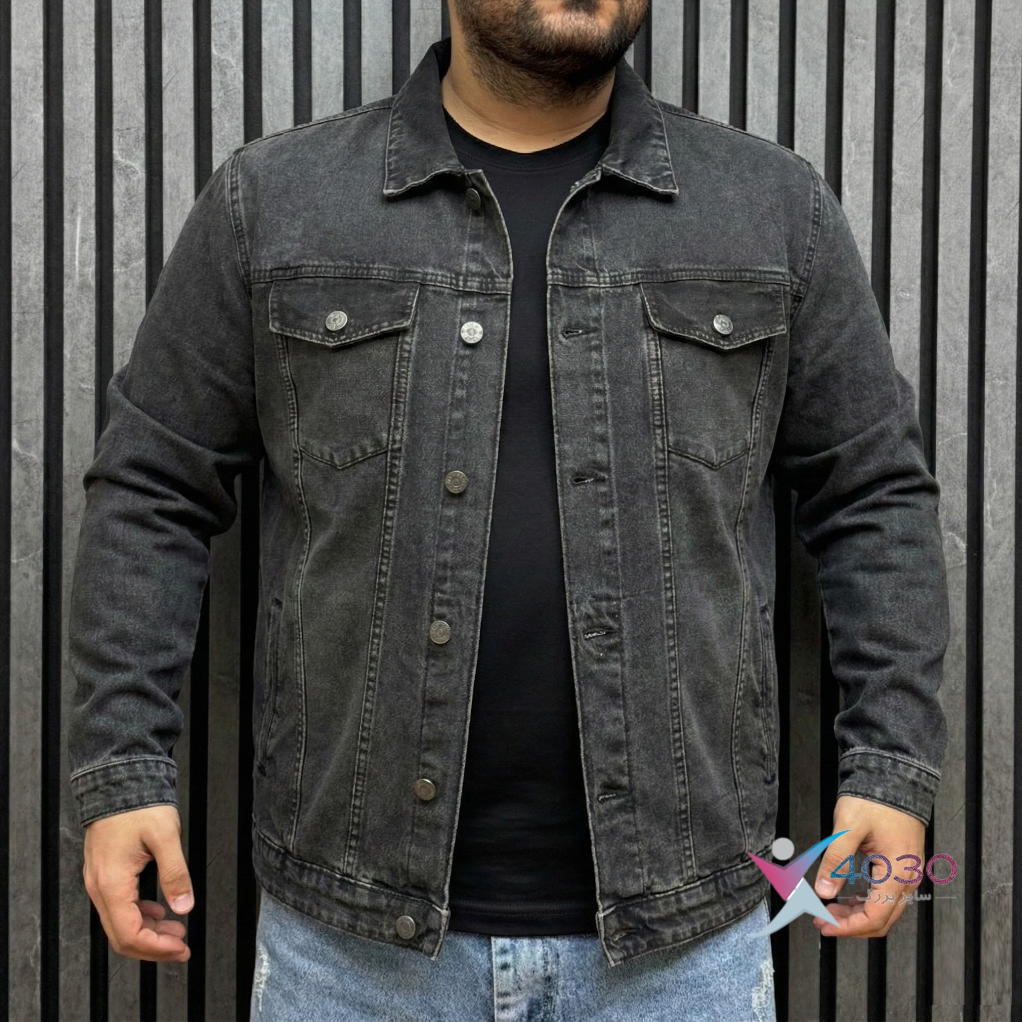 کت جین ZARA سایزبزرگ ( 5329 ) - Image 2