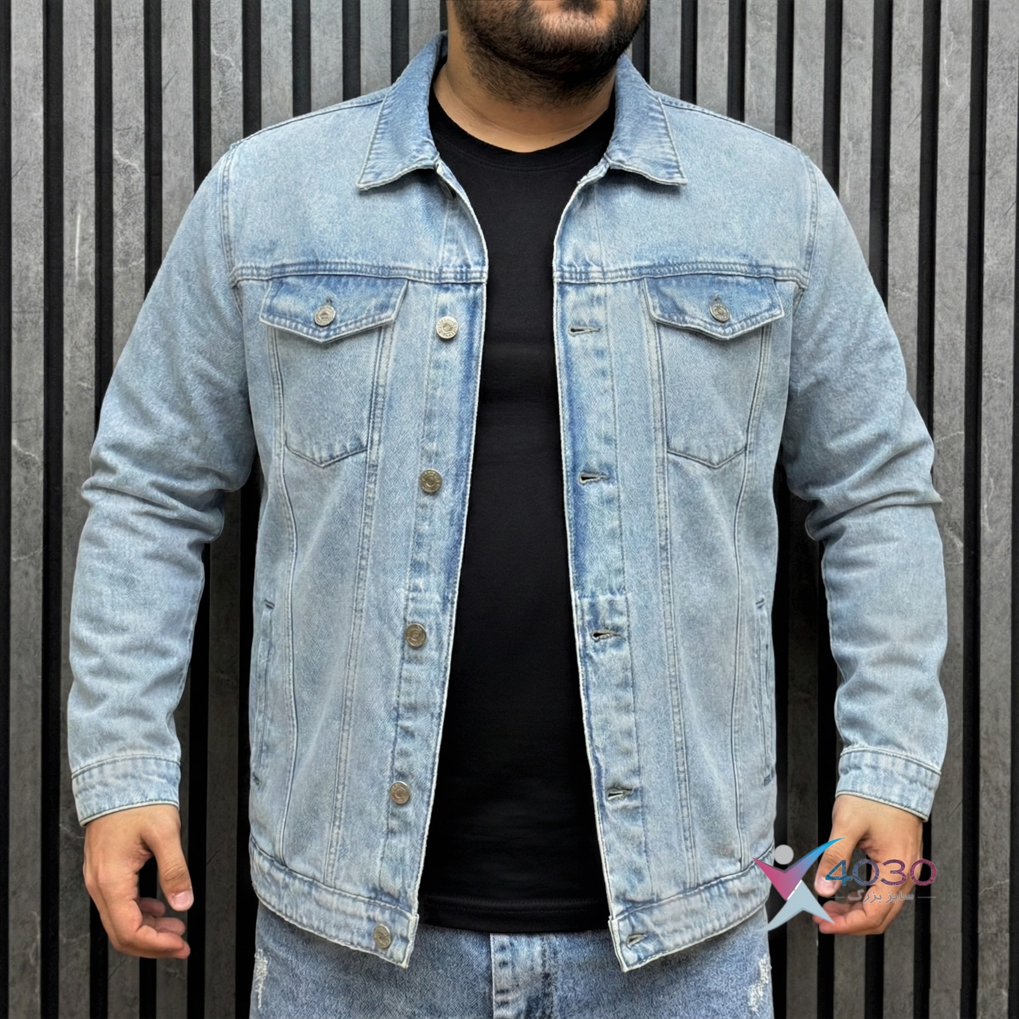 کت جین ZARA سایزبزرگ ( 5329 ) - Image 3