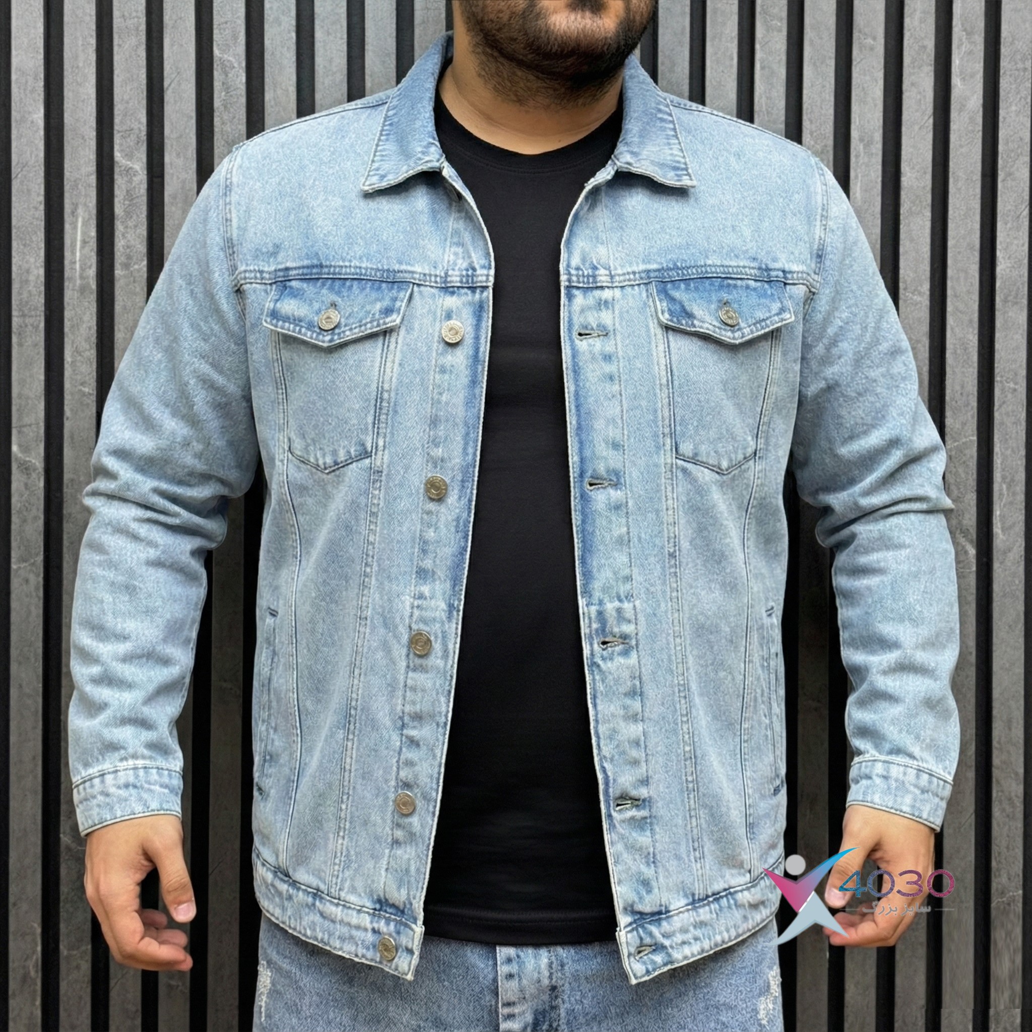 کت جین Light blue سایزبزرگ ( 5314 ) - Image 2