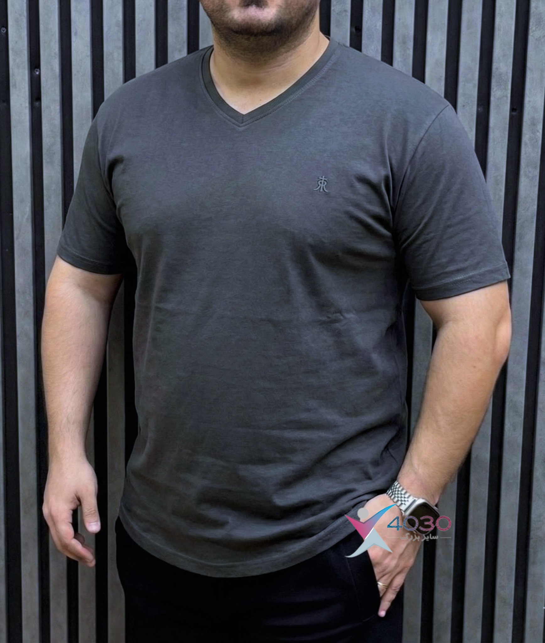 تیشرت یقه هفت Rugatchi سایزبزرگ ( 676 ) - Image 8