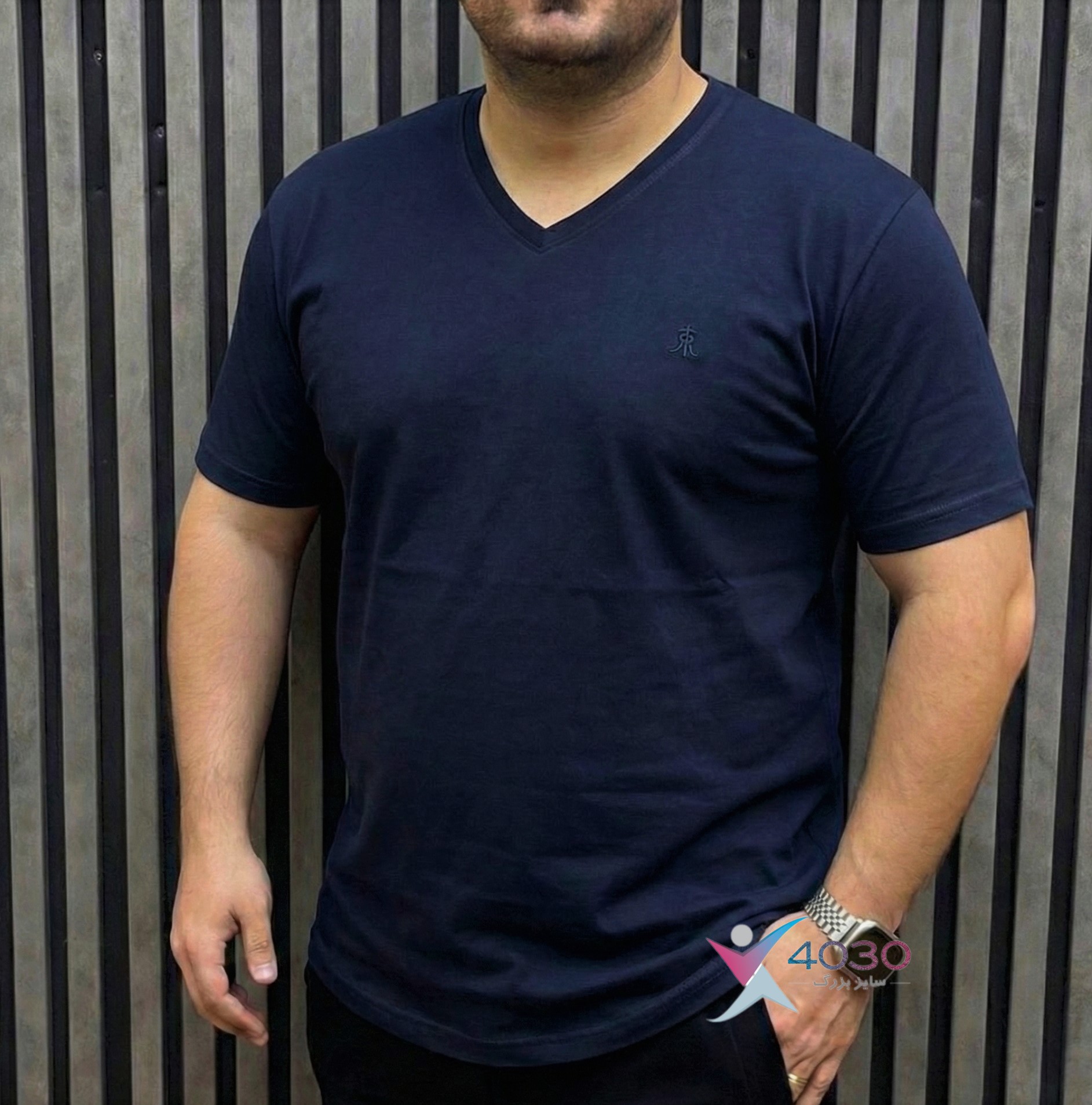 تیشرت یقه هفت Rugatchi سایزبزرگ ( 676 ) - Image 7