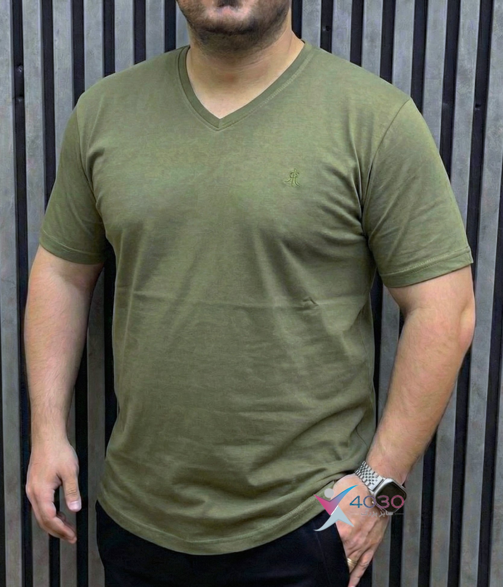 تیشرت یقه هفت Rugatchi سایزبزرگ ( 676 ) - Image 3