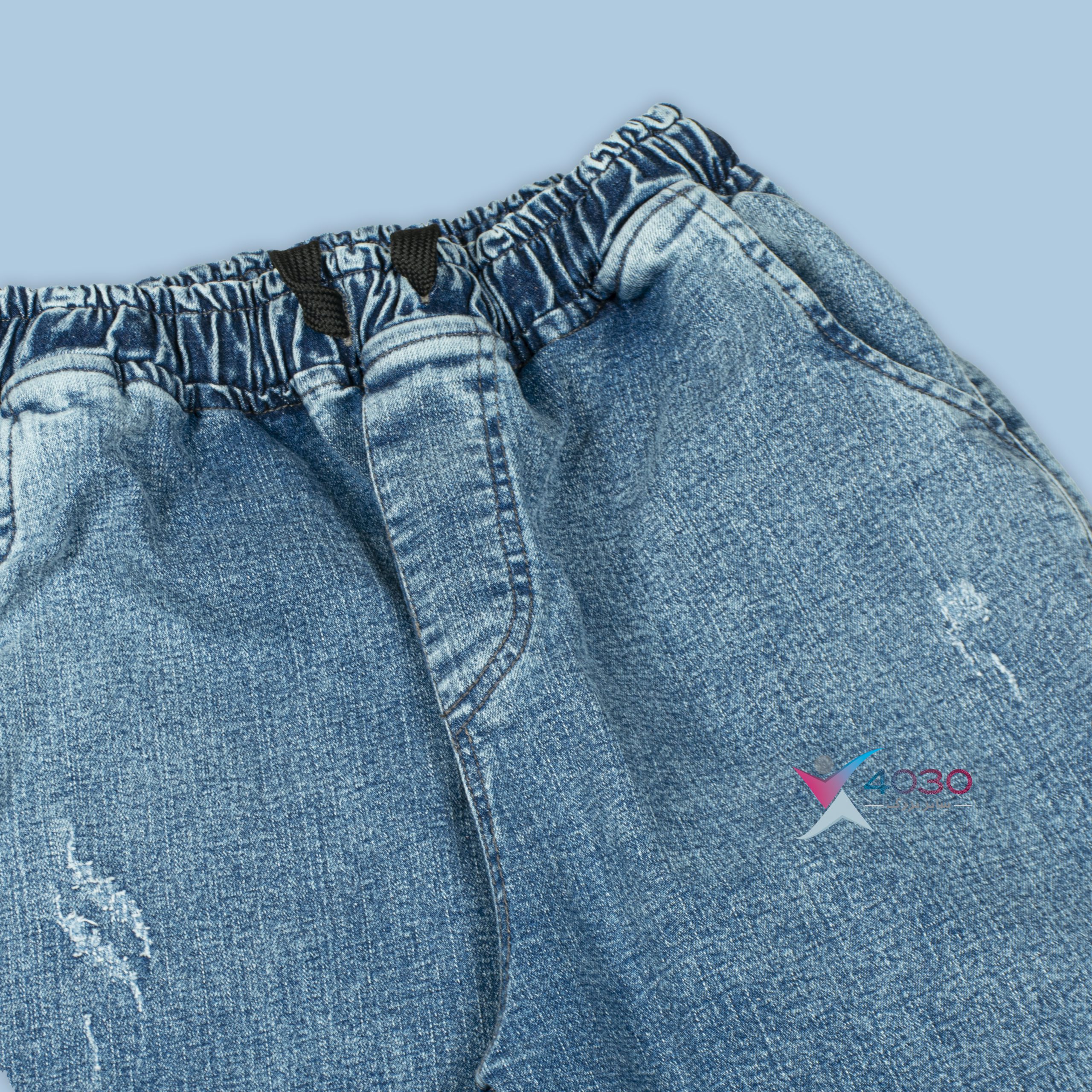 شلوار جین کمرکش ZARA دمپا ساده سایزبزرگ ( 3818 ) - Image 10