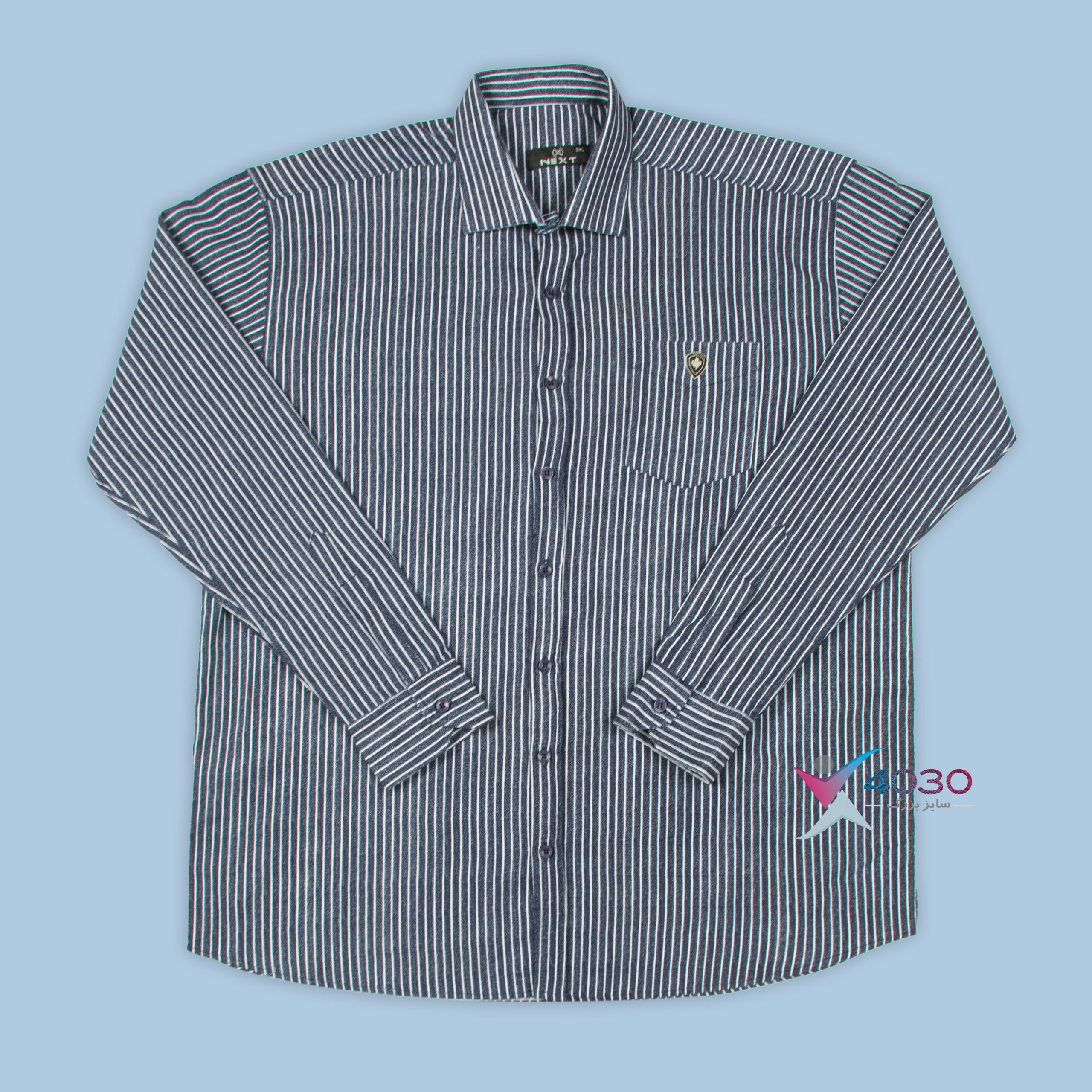 پیراهن راه راه NEXT سایزبزرگ ( 2747 ) - Image 13