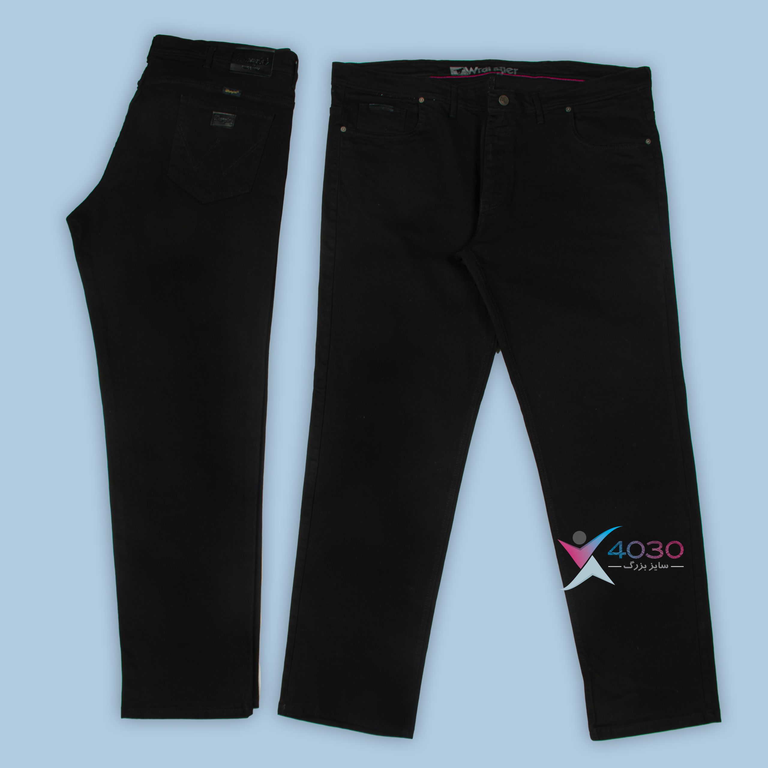 شلوار جین Wrangler Black سوپرسایز ( 4520 )