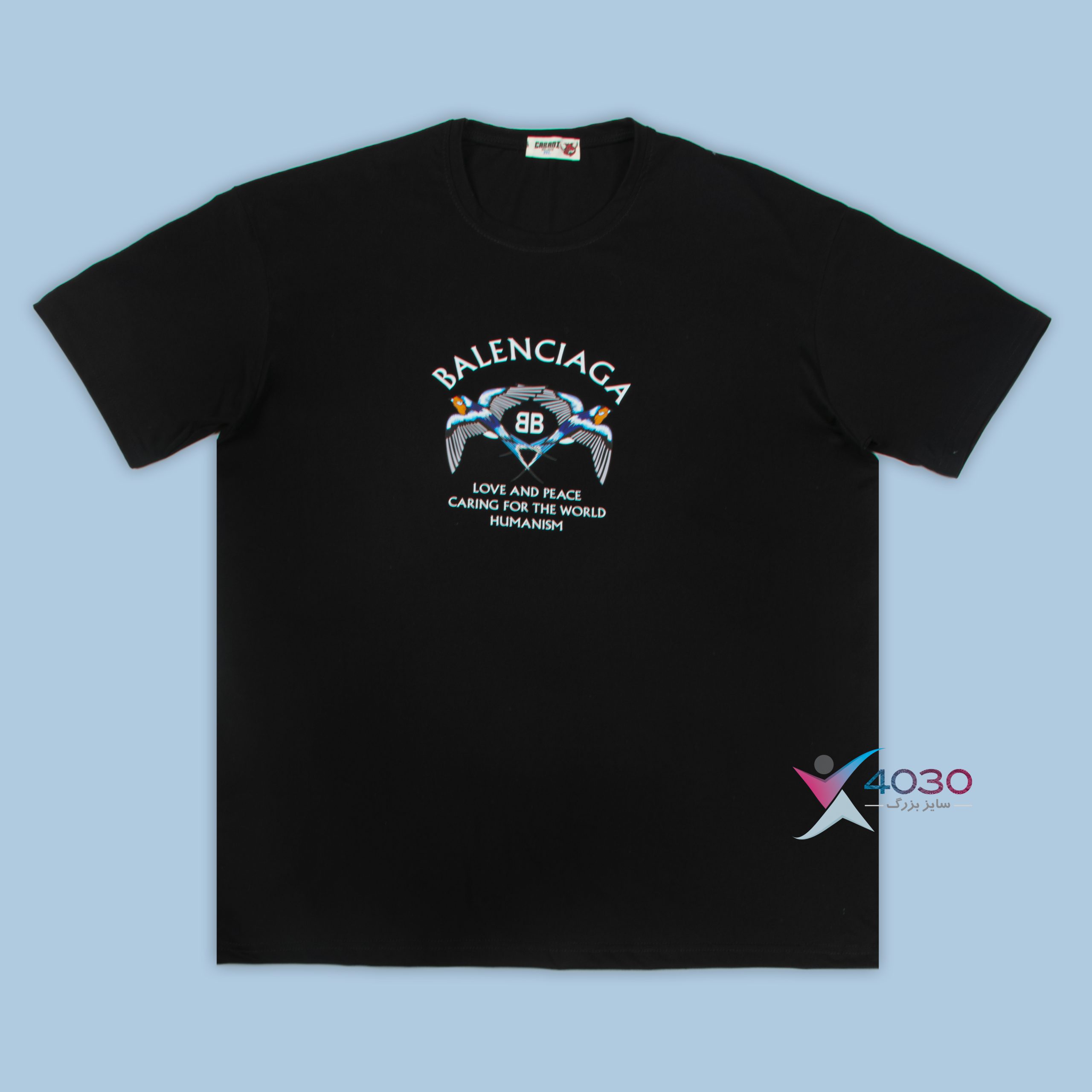 ست تیشرت و شلوارک BALENCIAGA سایزبزرگ ( 8292 ) - Image 3