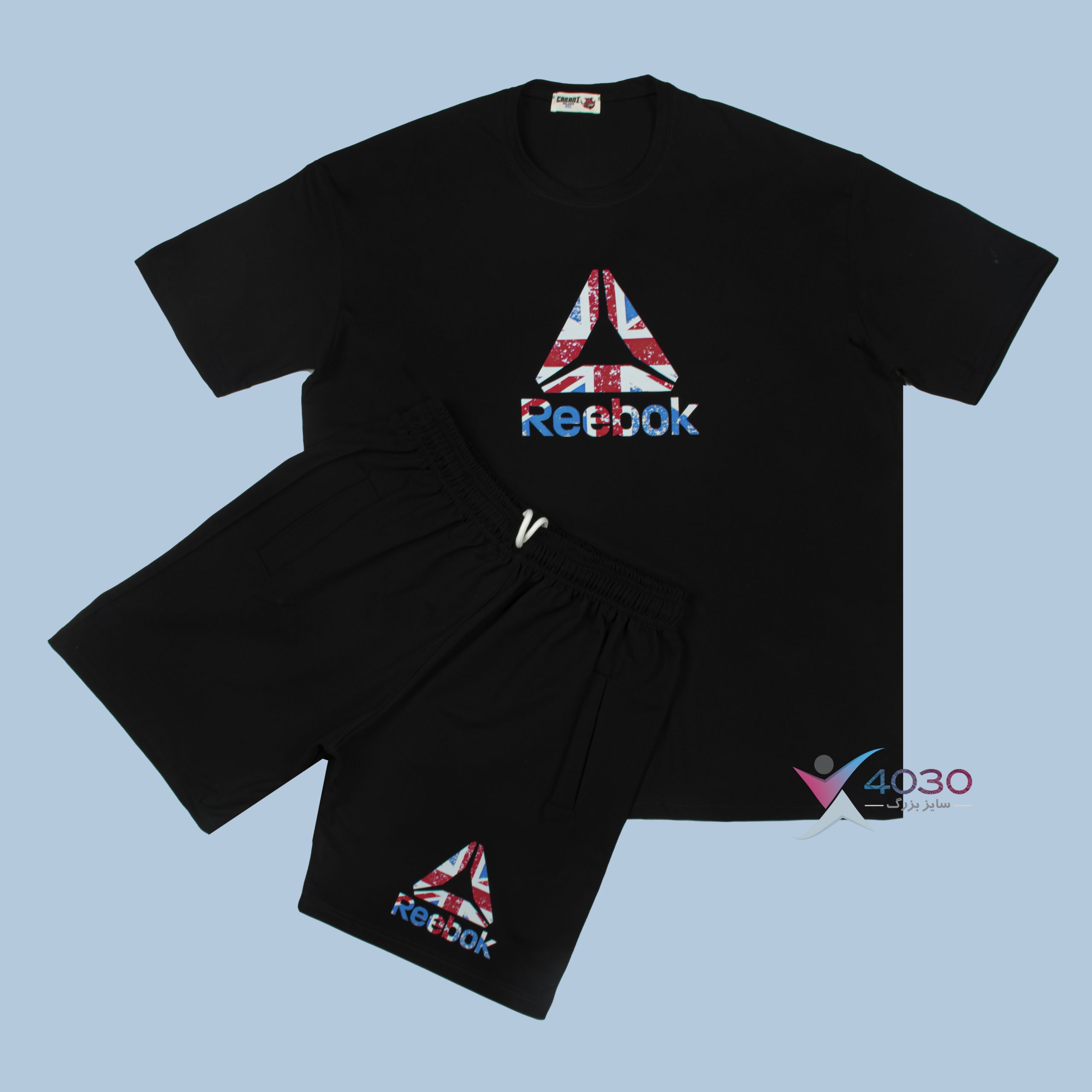 ست تیشرت و شلوارک Reebok سایزبزرگ ( 8294 )