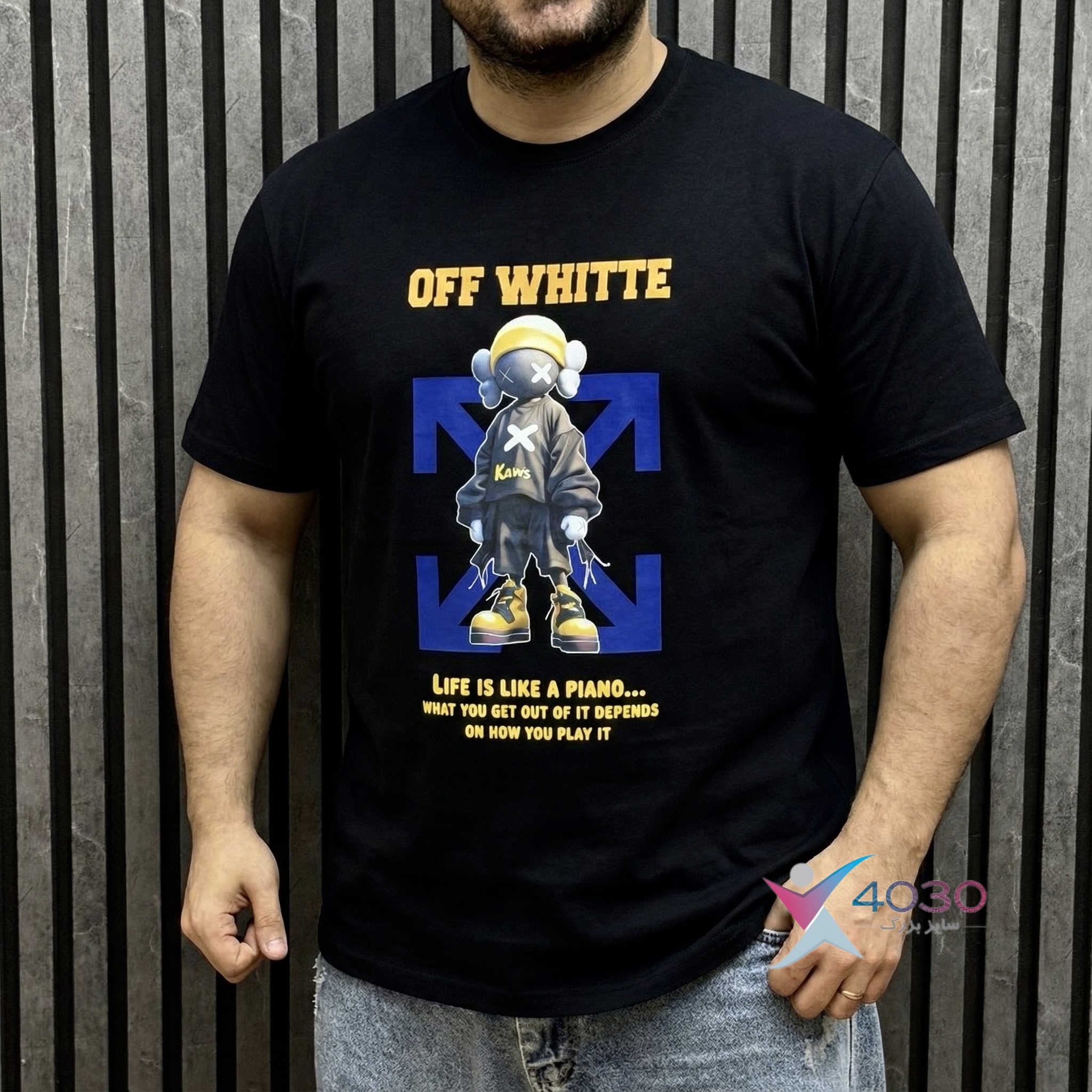 تیشرت Off Whitte سایزبزرگ ( 682 ) - Image 2