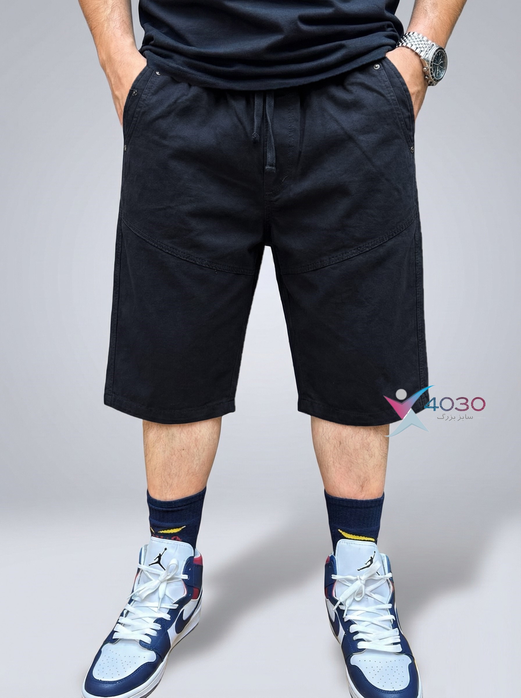 شلوارک Basic سایزبزرگ ( 3819 ) - Image 2