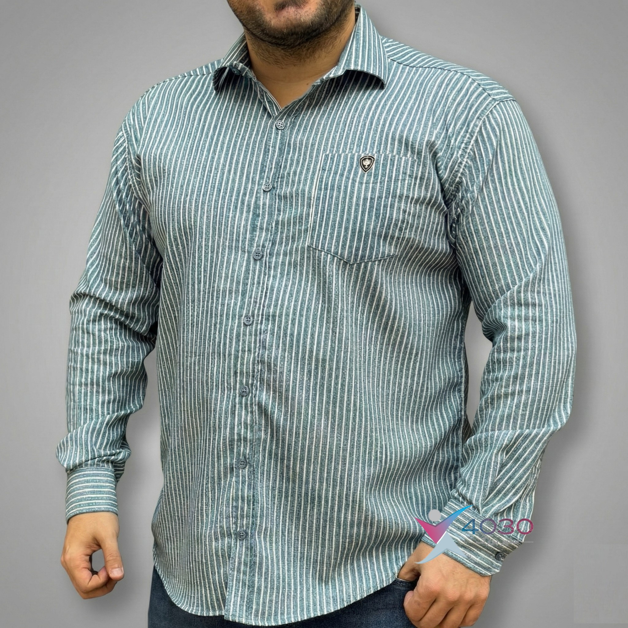 پیراهن راه راه NEXT سایزبزرگ ( 2747 ) - Image 2