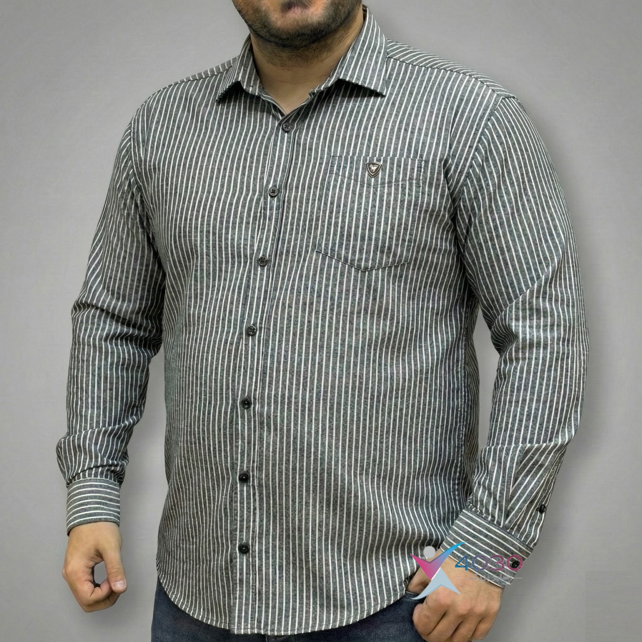 پیراهن راه راه NEXT سایزبزرگ ( 2747 ) - Image 6