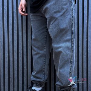 شلوار جین کمرکِش دمپا کِش سایزبزرگ ( 3808 )