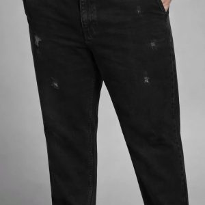 شلوار جین مام فیت H&M سایزبزرگ ( 4529 )