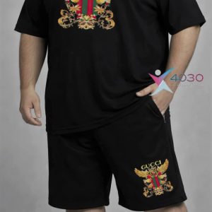 ست تیشرت و شلوارک GUCCI سایزبزرگ ( 8295 )