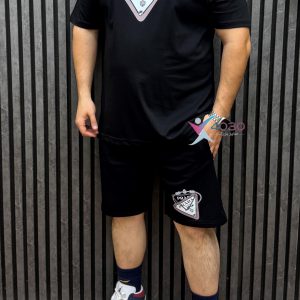 ست تیشرت و شلوارک PRADA سایزبزرگ ( 8293 )