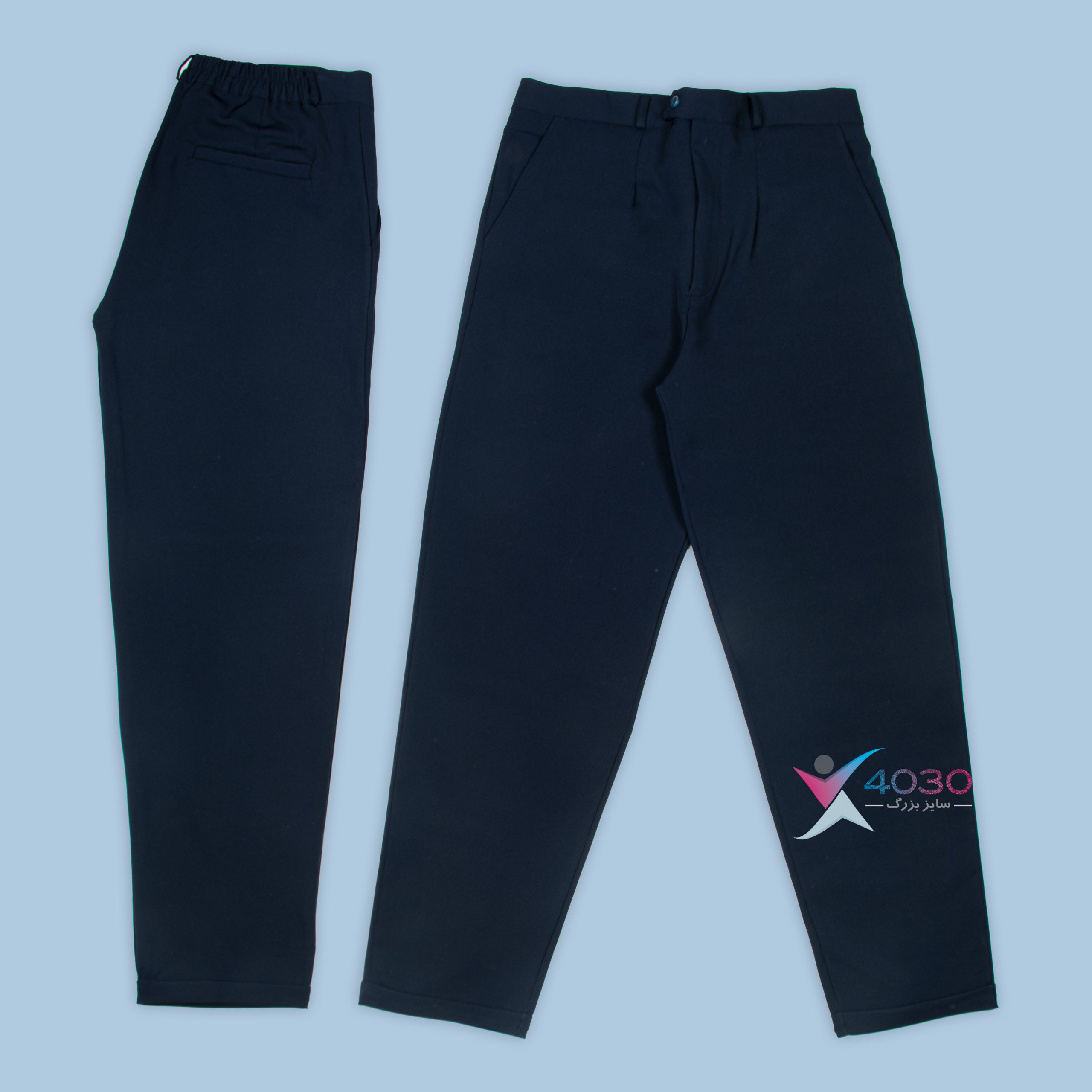 شلوار بگ کمرکش مام اورجینال سایزبزرگ ( 3822 ) - Image 10