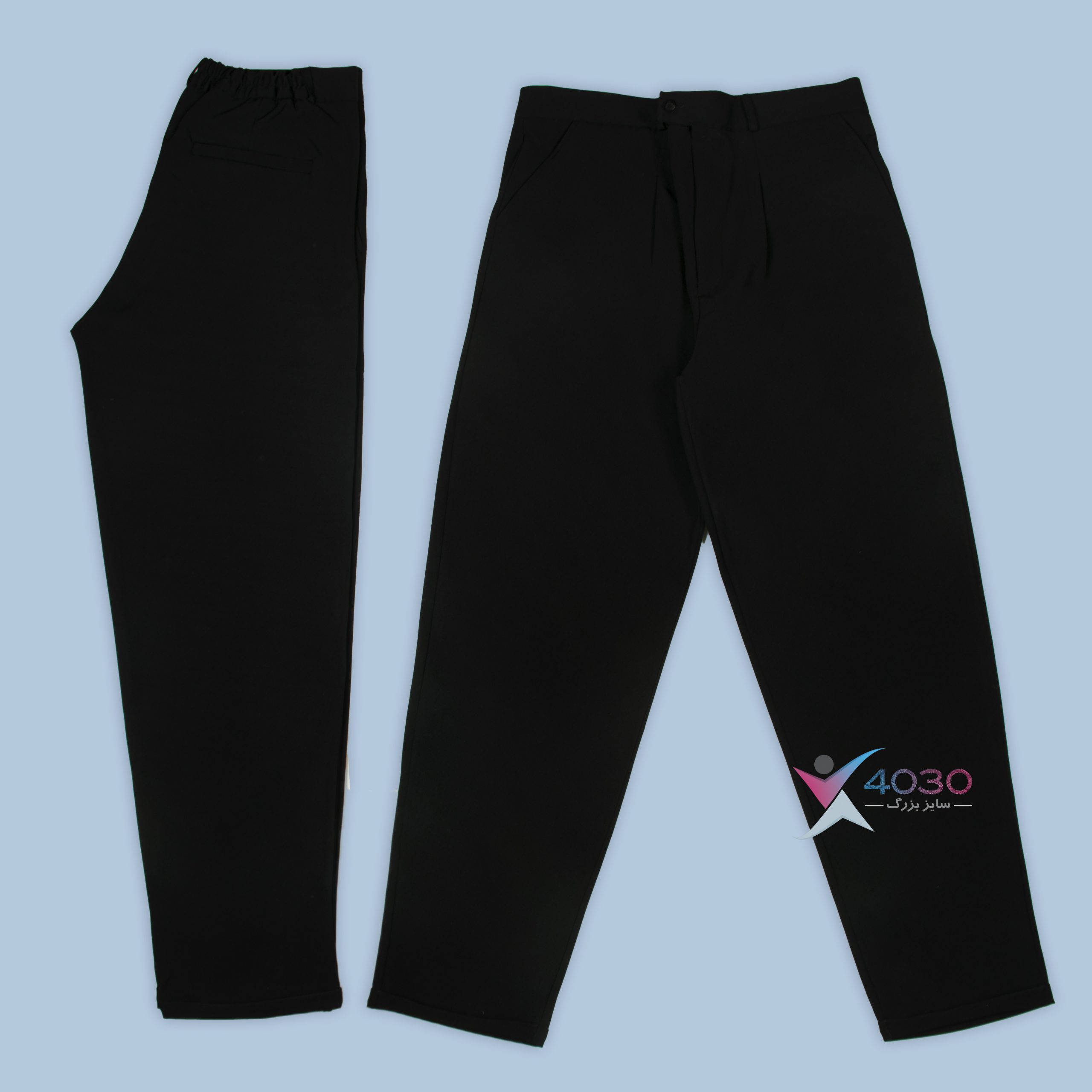 شلوار بگ کمرکش مام اورجینال سایزبزرگ ( 3822 ) - Image 9