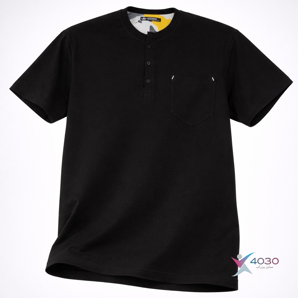 تیشرت THREE BUTTONS سایزبزرگ ( 695 ) - Image 9