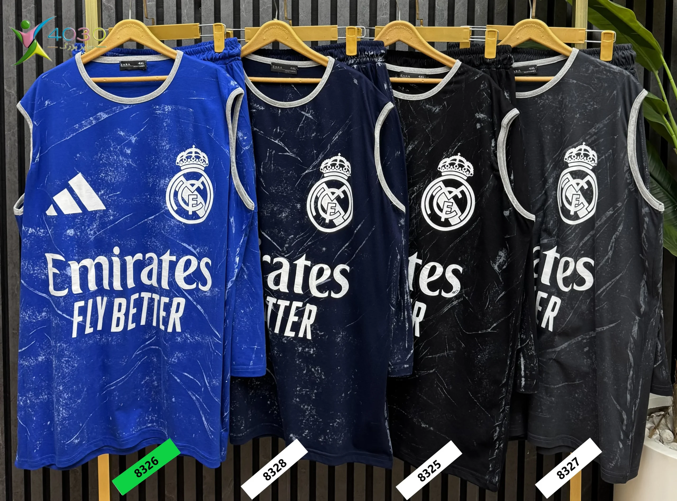 ست کاور و شلوارک REAL MADRID سایز بزرگ مردانه ( 8326 ) - Image 7