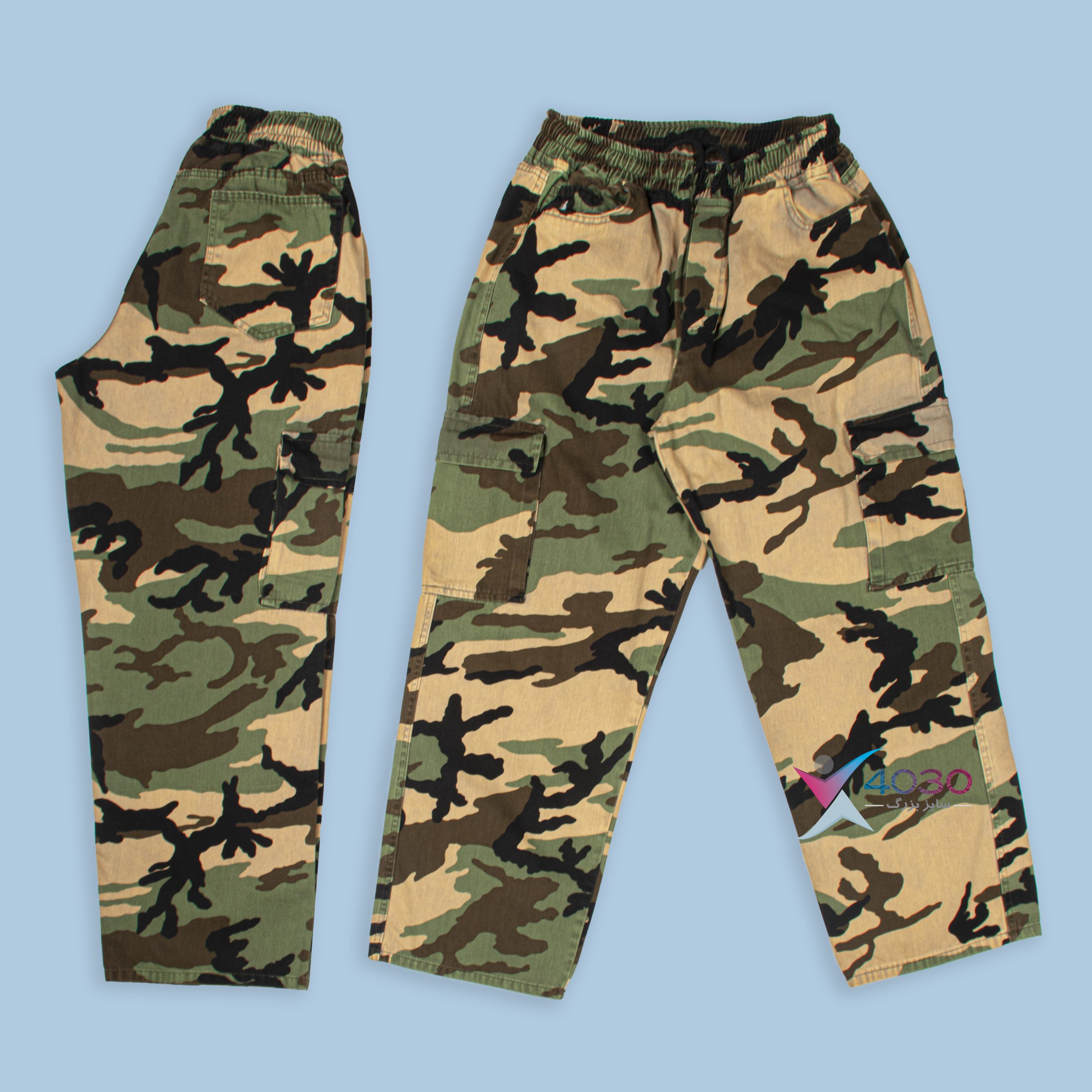 شلوار چریکی بگ استایل 6جیب سایزبزرگ ( 4528 )