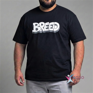 تیشرت پشت طرح دار BREED سایزبزرگ ( 714 )