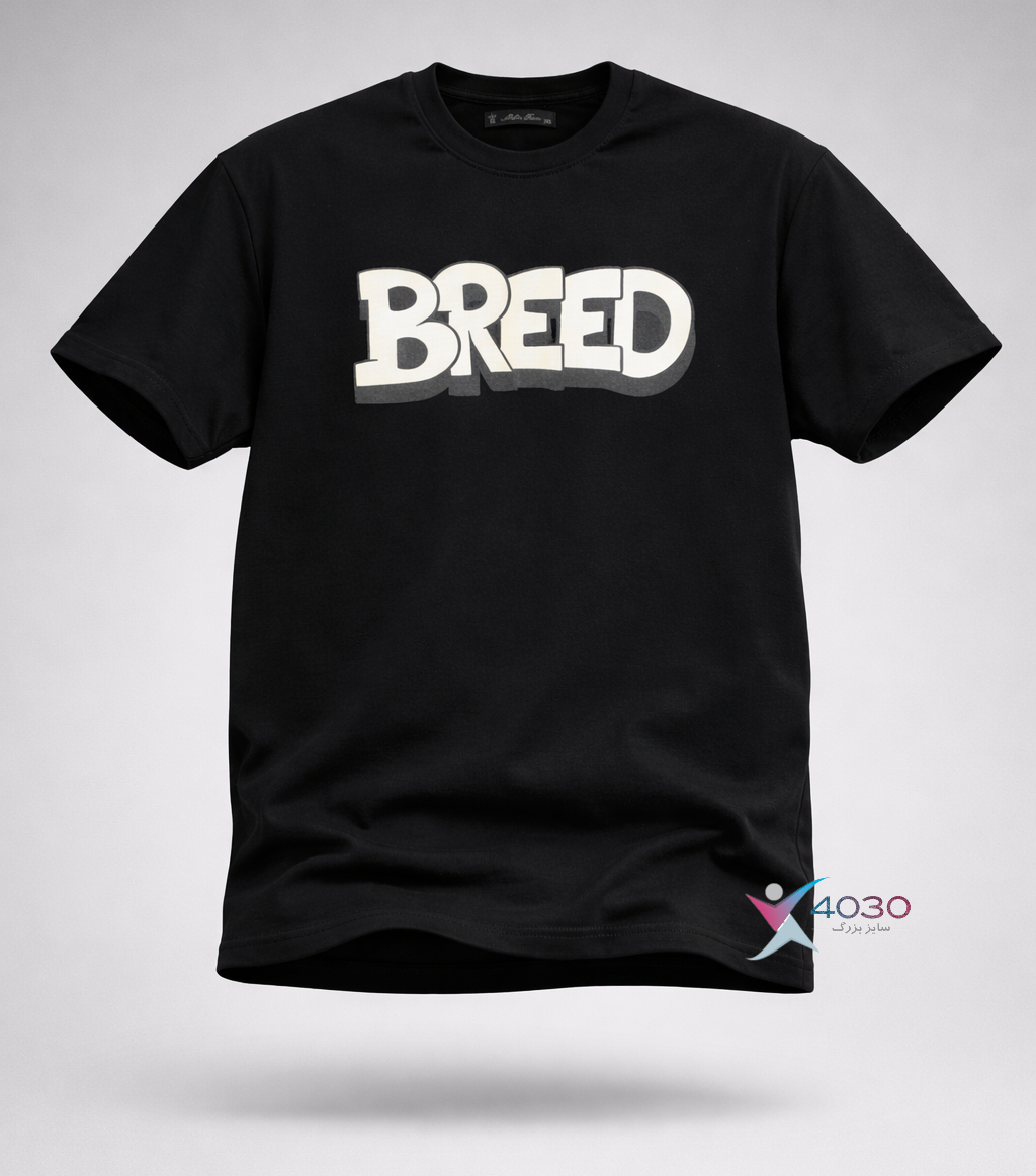 تیشرت پشت طرح دار BREED سایزبزرگ ( 714 ) - Image 4