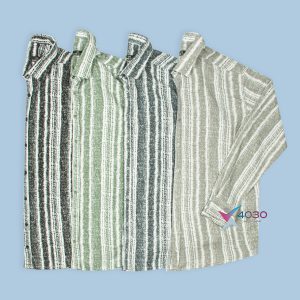 پیراهن STRIPED PATTERN سایزبزرگ ( 2768 )