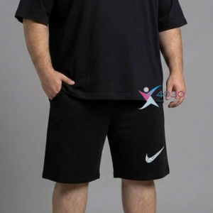 ست تیشرت و شلوارک WHITE NIKE سایزبزرگ ( 8313 )
