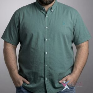 پیراهن کتان آستین کوتاه POLO سایزبزرگ ( 2776 )