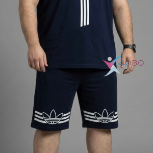 ست کاور و شلوارک adidas سایزبزرگ ( 8319 )