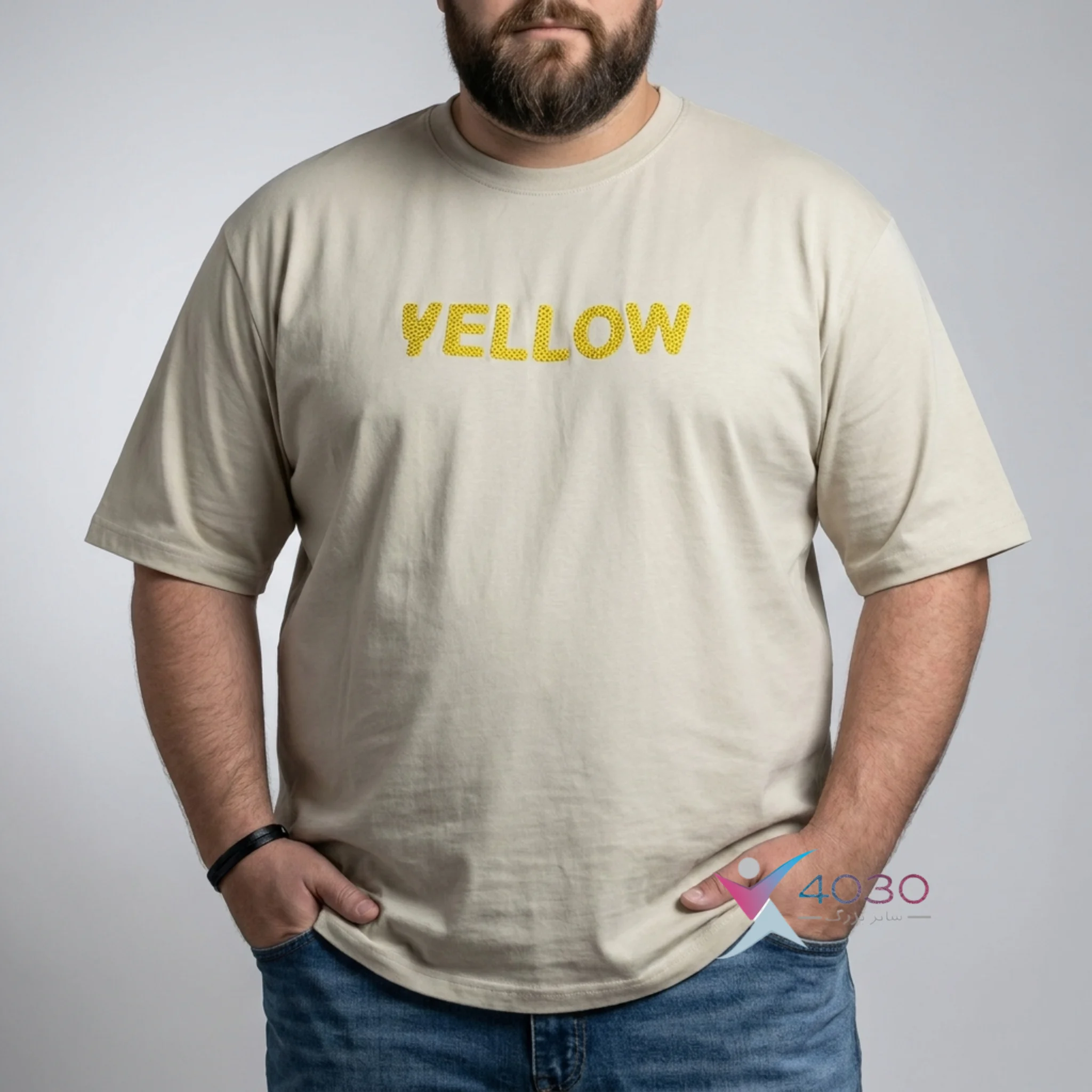 تیشرت Yellow سایز بزرگ مردانه ( 748 ) - Image 10