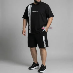 ست تیشرت و شلوارک ADIDASNEO سایز بزرگ مردانه