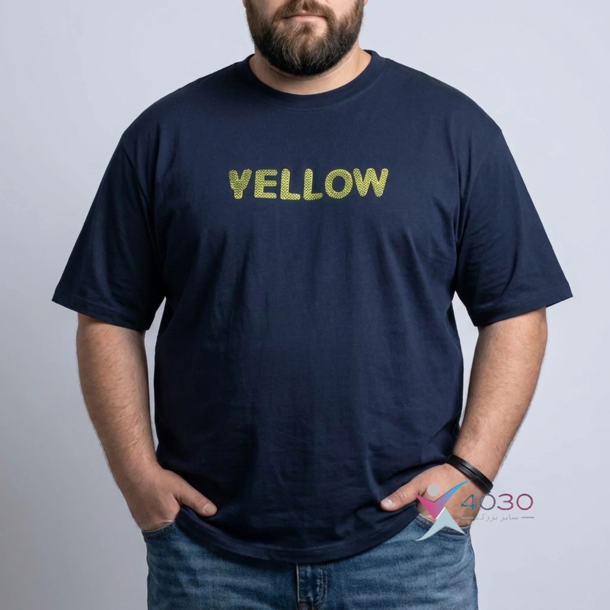 تیشرت Yellow سایز بزرگ مردانه ( 748 )