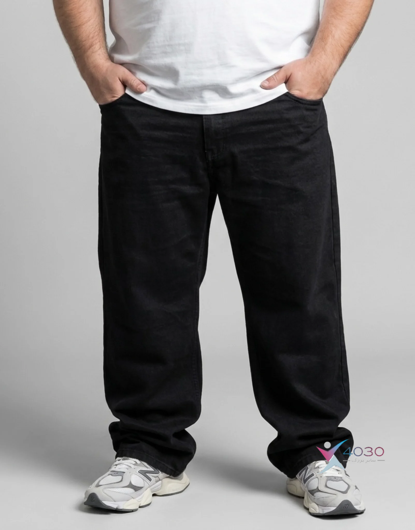 شلوار جین بگ استایل ZARA سایز بزرگ مردانه ( 4549 ) - Image 2