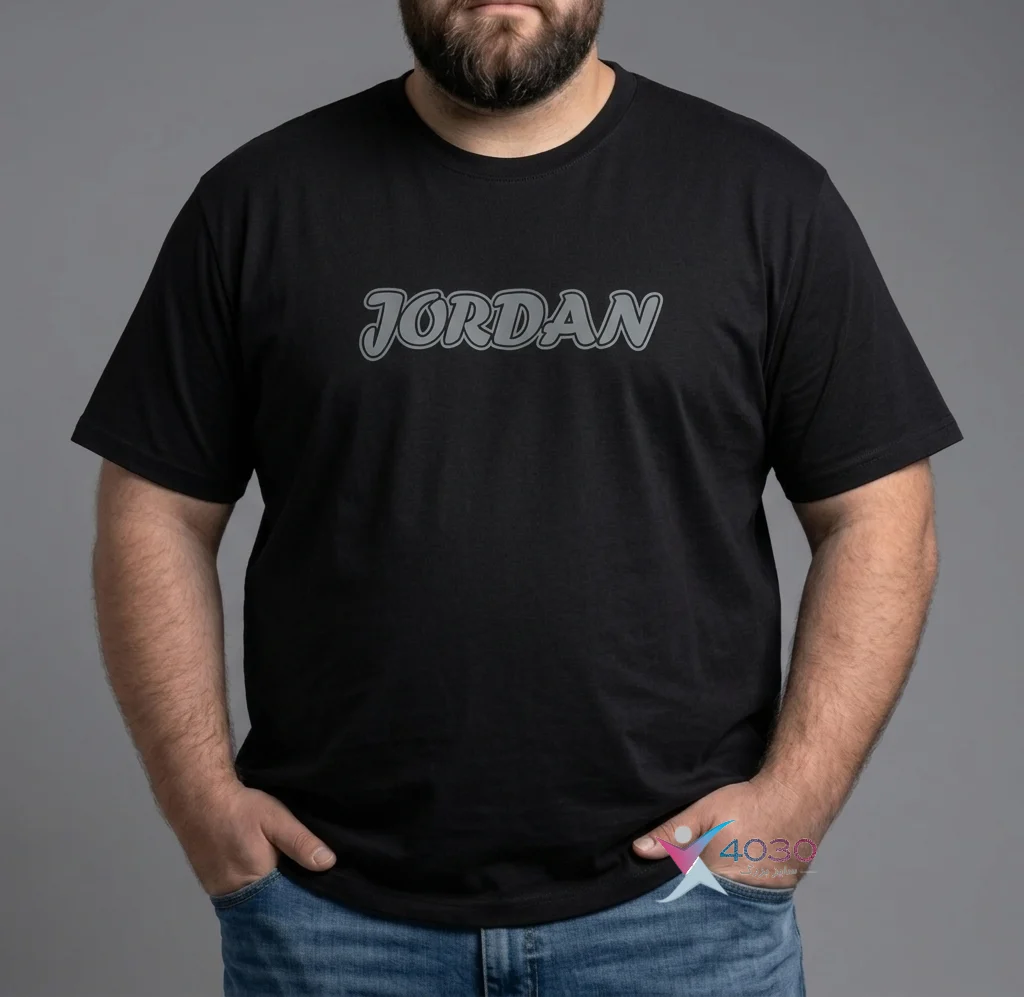 تیشرت پشت طرح دار JORDAN سایز بزرگ مردانه ( 807 ) - Image 12