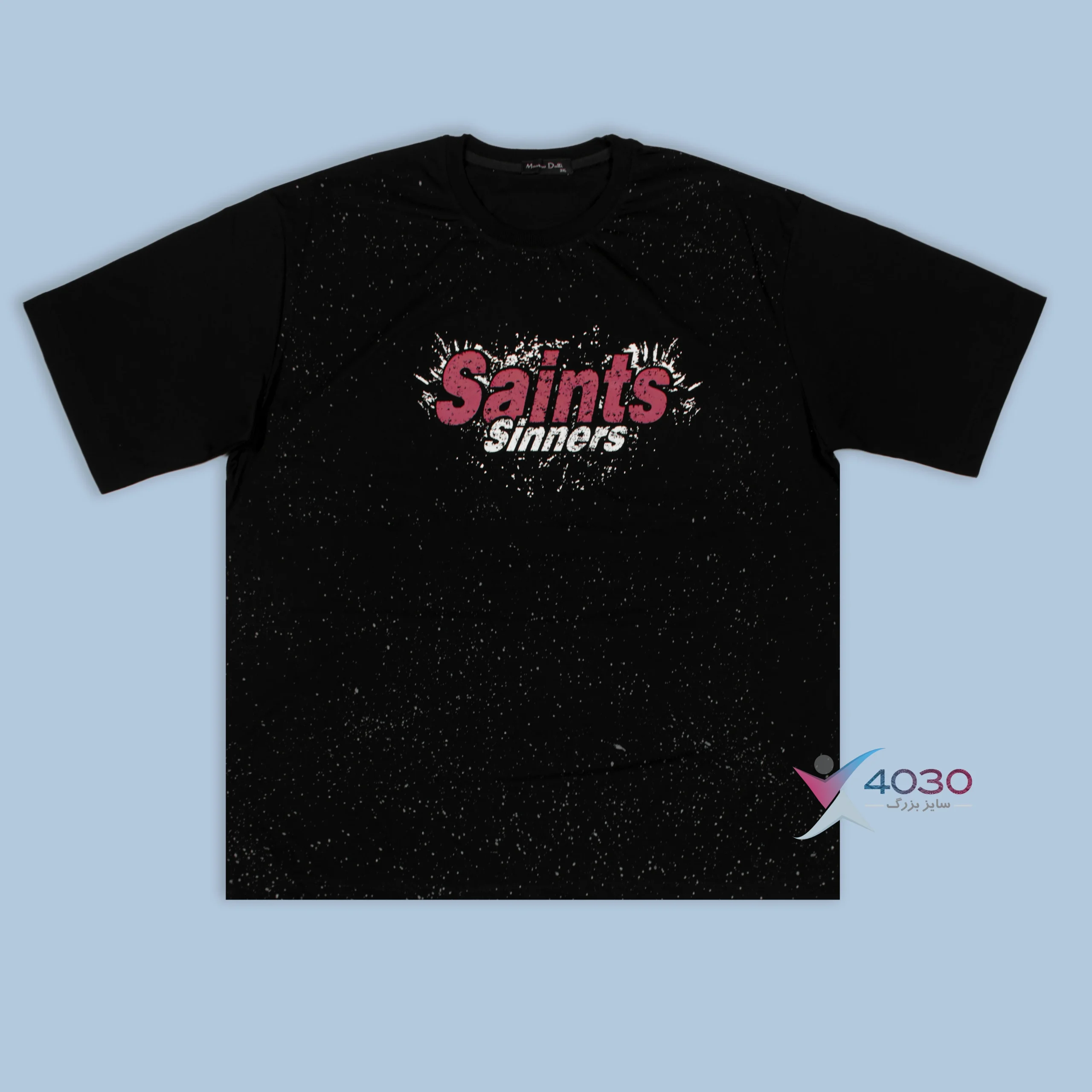 تیشرت پشت طرح دار SAINTS سایز بزرگ مردانه ( 836 ) - Image 3