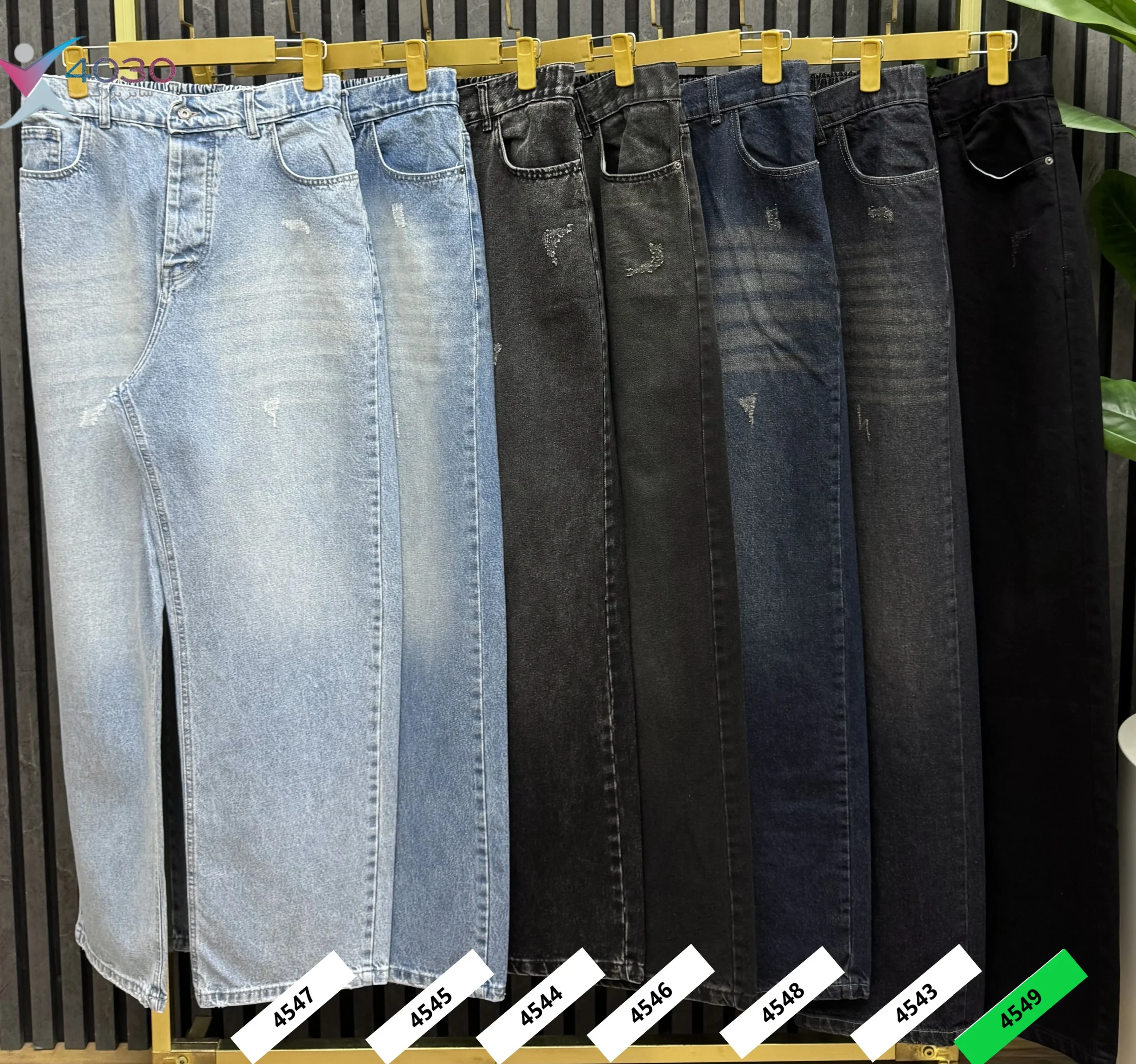 شلوار جین بگ استایل ZARA سایز بزرگ مردانه ( 4549 ) - Image 4