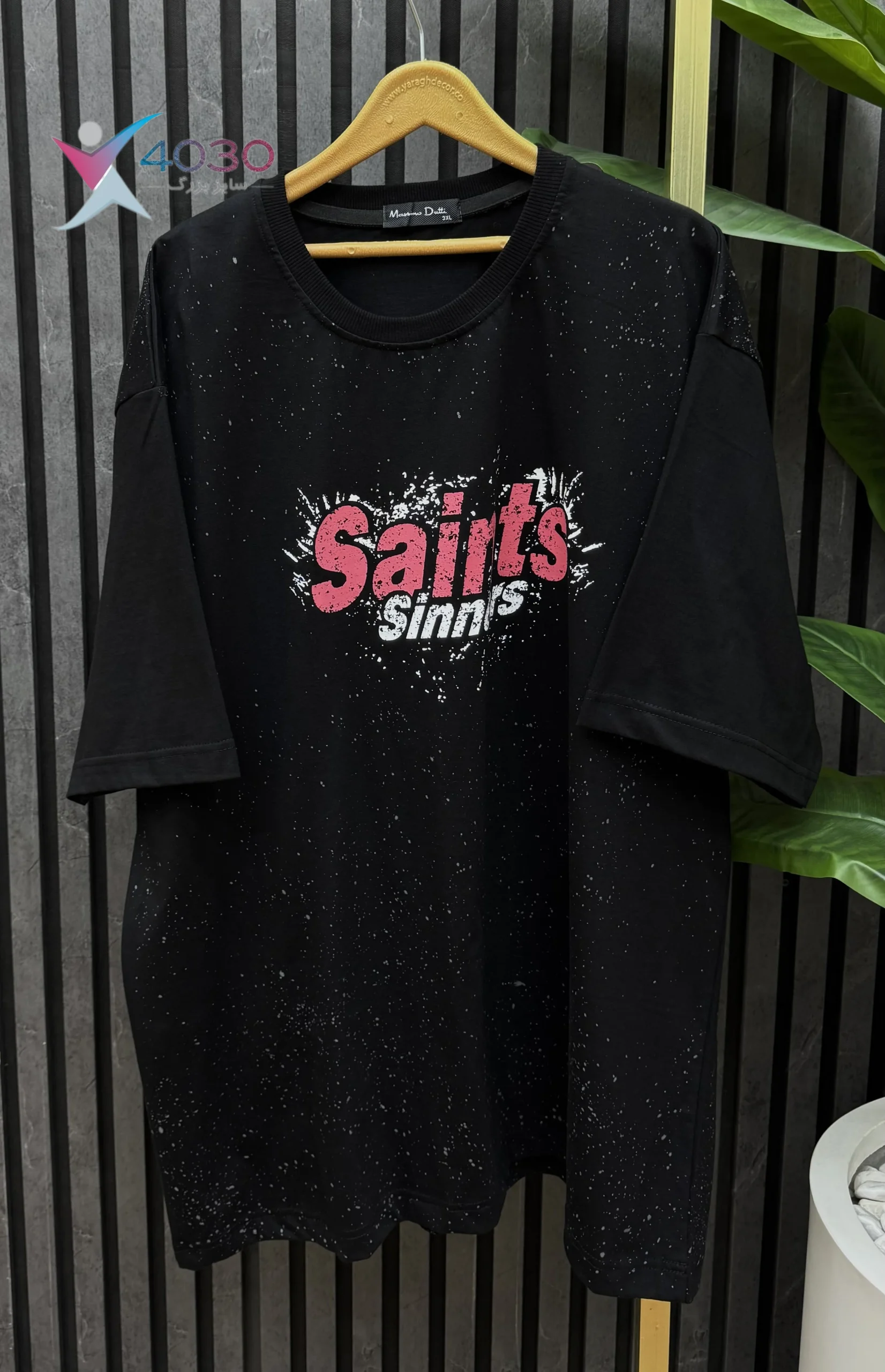 تیشرت پشت طرح دار SAINTS سایز بزرگ مردانه ( 836 ) - Image 6