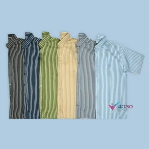 پیراهن آستین کوتاه PINSTRIPES سایز بزرگ مردانه ( 2789 )