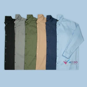 پیراهن Pinstripes سایز بزرگ مردانه ( 2788 )